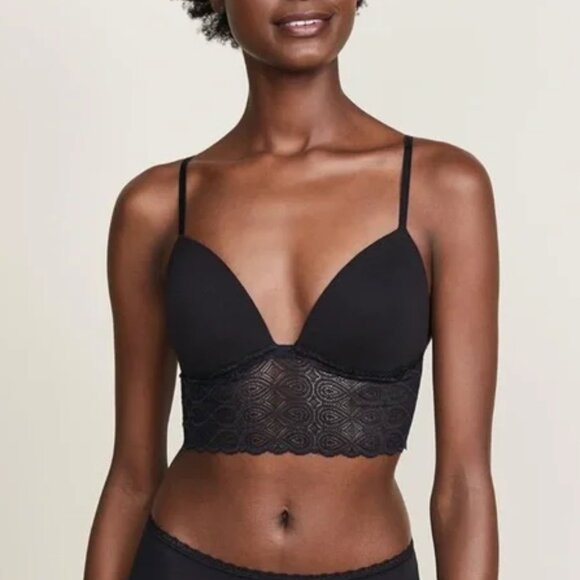 COSABELLA Sweet Treats Infinity Soft Cup Bralette in Black Size Petite Brand New - Picture 1 of 7